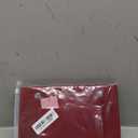 Vercord Mini Slim Small Felt Purse Organizer Insert Inside Handbag Tote Pocketbook for Women Burgundy