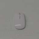 HELIX Bluetooth Mouse Rechargeable Laptop Mice Silent Slim Use(BT5.2 and 2.4G Portable USB Receiver) Dual Mode Computer Mouse for Laptop/iPad/Tablet/Apple/Computer/Mac(Bright White)