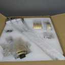 42 Inch White and Gold Ceiling Fans with Lights, ABS Blades, Noiseless Reversible DC Motor, 6 Speeds and 3 Color Temperatures, White Ceiling Fan with Remote Control for Bedroom Living Room Office