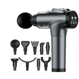 Massage Gun, Muscle Massage Gun for Athletes Handheld Electric Deep Tissue Back Massager, Percussion Massage Device for Pain Relief with 30 Speed Levels 7 Heads