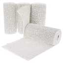4 Pack Plaster Cloth Rolls for Belly Casting 6 in x 15 ft - Gauze Bandages for Mask Making - Wrap Strips for Paper Mache Paste Sculptures - Arts and Crafts
