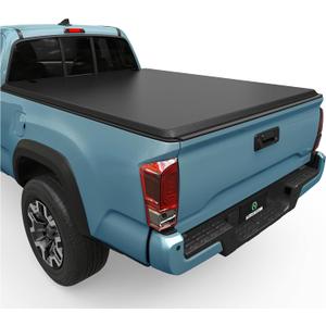AUTOSAVER88 Soft Roll Up Truck Bed Tonneau Cover Compatible with 2016-2023 Toyota Tacoma (Excl. Trail Edition) 5ft Bed with Deck Rail System