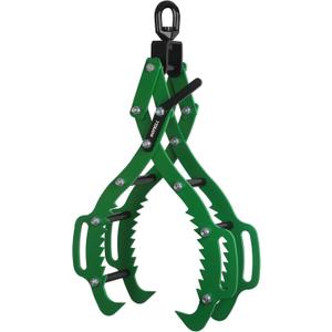 Log Lifting Tongs, Log Grapple Hook with Handle, Upgraded Timber Claw Hooks as Handling Tools for Dragging and Lifting Logs Used as Tractor, ATVs and Trucks Accessories (4 Claws - 32)