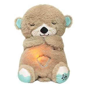 Baby Sound Machine Soothe Snuggle Otter, Sensory Details Music Lights Rhythmic Breathing Motion Musical Baby Toy Plush for Newborns (Battery Not Includ) (Grey) Baby Sound Machine Soothe Snuggle Otter, Sensory Details Music Lights Rhythmic Breathing Motion Musical Baby Toy Plush for Newborns (Battery Not Includ) (Grey)