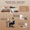 TYM Automatic Cat Feeder, 7L Time Cat Food Dispenser for Dry Food, APP Control Pet Feeder Programmable Portion Size, Auto Feeder for Cats Small Dogs with Stainless Bowl, Large Capacity (Not WiFi)