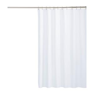 VAUGHN Shower Curtains White,  72"×72"
