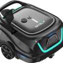 WYBOT A1 Cordless Robotic Pool Cleaner, Automatic Pool Vacuum for Above Ground with 120 Mins, Double Filters, LED Indicator, Charge in 2.5 Hours, 4 Cleaning Modes, Ideal for Above Pools (Black Green)