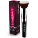 Flat Top Kabuki Foundation Brush By KESHIMA - Premium Makeup Brush for Liquid, Cream, and Powder - Buffing, Blending, and Face - 1.2" Top Diameter (Black Regular)