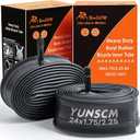 2-PCS 24" Heavy Duty Bike Tubes 24x1.75/2.25 AV32MM Schrader Valve 45/57-507 Inner Tubes Compatible with 24 x 1.75 24x1.95 24x2.10 24x2.125 24x2.25 Cruisers, City, Mountain Bicycle Bike Tire Tubes