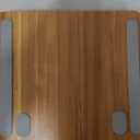 Ergonomic Laptop Stand, Wood & Aluminum Computer Stand with Adjustable Angle, Foldable Dual-Bar Laptop Riser Holder Stand for Desk, Compatible with MacBook, Dell, HP 10-16" (Royal Teak Grain)