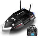 4 Boxes RC Bait Boat for Fishing with 6.6lbs Load Capacity, 18000mAh Battery & Dual Motor&Antena for 500M Long-Range Bait Deployment, Fish Bait Boats with Stern Hook System for Professional Fishing