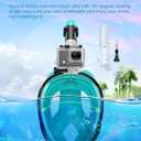 Greatever G2 Full Face Snorkel Mask with Latest Dry Top System,Foldable 180 Degree Panoramic View Snorkeling Mask with Camera Mount,Safe Breathing,Anti-Leak&Anti-Fog