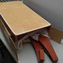 PetSafe CozyUp Bed Ramp - Supports Pets Back & Joints - High Traction Carpet Surface - Furniture-Grade Wood - Cherry or White Finish - Heavy Duty Bed Access Ramp - Cherry