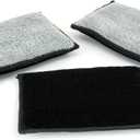 Autofiber Scrub Ninja Scrubber Sponge 3 pack Black and Grey - 5"x3.5"