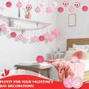 Zhanmai 12 Pcs Valentine's Day Ball Ornaments Pink Mini Fabric Wrapped Ball 1.97 Inch Decorative Hanging Tree Ornaments Love Decorations for Wedding Party Supplies