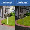 Private Property No Soliciting No Trespassing No Loitering Sign for House and Yard 14 x 7 Inches Sign with 28 Inches Long Stake Rust Free Aluminum Metal (Style E)