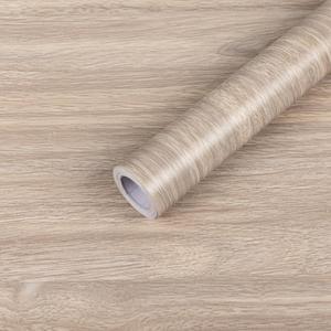 Anmon Wood Grain Wallpaper Peel and Stick Wall Paper, Counter Contact Paper Self Adhesive Removable Home, Decoration Wear-Resistant Wallpaper for Bedroom Vinyl (15.7" x 472", Brown-1)