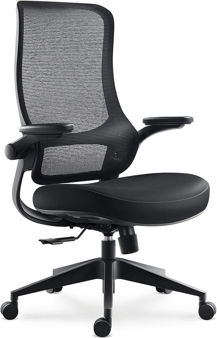 Resistance Ergonomic Office Chair with 135 Recline, 3D Armrests, Breathable Mesh & Adaptive Lumbar Support 