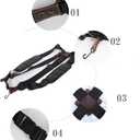 Padded Djembe Shoulder Strap Adjustable African Hand Drum Sling Belt Comfort Shoulder Harness Percussion Accessories Black