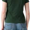 Levi's Women's Perfect Crewneck Tee Shirt (Also Available in Plus) (Green, M)