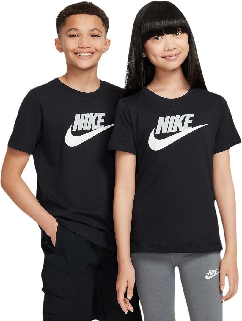 Nike Boys Sportswear T-Shirt (X-Large, Black)