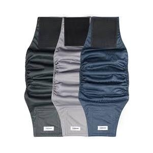 Reusable Dog Diapers Male, Premium Washable Belly Bands for Male Dogs, Pack of 5, High Absorbing Large Male Dog Wraps for Doggie & Puppy in Incontinence or Excitable Urination and Training(L)