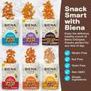 BIENA Chickpea Snacks - Crunchy Roasted Chickpeas - High Fiber Vegan Protein Snack for Adults & Kids - 6-Pack, 5 oz Bags - BBQ, Habanero, Honey Roasted, Lil' Bit of Everything, Sea Salt, Rockin' Ranch (EXP 07/01/26)
