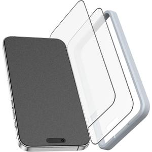 2 x Compatible for iPhone 16 Plus Matte Screen Protector 6.7 inch, Anti Glare Anti Fingerprint Screen Protector 9H Tempered Glass Easy Installation 2 Pack