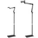 Red Light Therapy Stand - Universal Mobile Stand for Red Light Therapy Panel & Near Infrared Light Devices, Heavy-Duty Holder Adjustable Height & Any-Angle, 360 Swivel Wheel