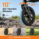 WALK MATE Rollator Walker for Seniors 5.3~7ft Tall, Height-Adjustable Seat, Built-in Cable, 10 Inch Wheels, 16.5 lb Lightweight & Compact Folding Design, 300 lb Capacity, Blue