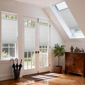 Tensioned Top Down Bottom Up Cellular Shades for Indoor Windows & Door & Roof WindowBlackout Top Down Bottom Up Cellular Shades for Indoor WindowsInsulated Skylight BlindsDenoised Skylight Blinds