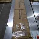 36x80 Inch Glass Sliding Barn Door Slab and 6.6ft Hardware Kit Included, 5 Frosted Glass, LVL Wood Panel Covered with White Water-Proof Scratch-Proof PVC Surface, Simple DIY Assembly