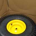 20x8.00-8 Tire and Wheel, 4 Ply Tubeless Lawn Mower Tire Replacement 20x8-8nhs Riding Tractor Mower and Rear Tire and Wheel Assemblies, 3.5" Offset Hub, 3/4" Borehole, and 3/16" Keyway, 2 Pack