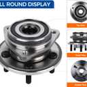 PAROD 2PCS 513158 Front Wheel Hub & Bearing Assembly Fit for 1999-2001 Jeep Cherokee, 2000-2006 TJ, 1999-2006 Wrangle,Passenger and Drive Side