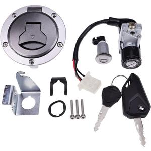 AIVWUMOT Ignition Switch Fuel Gas Cap Key Lock Set 35010-K26-B03 Compatible with HONDA Grom MSX125 M2 & M3 35010-K26-B02