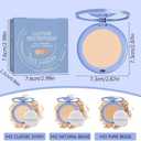 Matte Perfection Pressed Powder, Oil Control Face Pressed Powder, Waterproof Long Lasting Finishing Compacto to Achieve a Flawless Matte Complexion (Classic Ivory, 0.35 FL OZ)