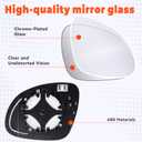 Osakesukar Driver Left Side Mirror Replacement For 2009-2017 TIGUAN OEM Fit Mirror Glass Replace 5N0857522A