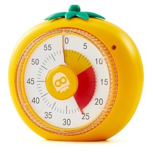 Visual Timer for Kids, 60-Minute Countdown Timers for Classroom Office Kitchen with Silent Operation, Kids Timer for Teaching with Cute Design, 4-Color Zone Pattern Pomodoro Timers
