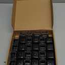 28 Pcs Chair Leg Sliders for Carpet, Square Chair Leg Floor Protectors Glides, Silicone Furniture Leg Protectors Caps, Carpet Protectors Table Feet Teflon Covers Pads (Fit:1-1/8" ~ 1-1/2")