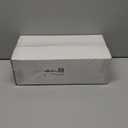 LIYH 200 Pcs Baby Blue Plastic Plates and Gold Forks Blue Dessert Scalloped Disposable Cake Plate- 7.5 Inch Premium Hard Appetizer Cake Plastic Plates for Party,Weddings,Bridal Shower,Easter