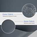 Covers & All Round Table Top Cover, 12 Oz Waterproof UV & Weather Resistant Patio Table Cover, Outdoor Table Cover for Patio Outdoor Furniture & Coffee Table (48" Dia x 4" H Inches, Gray) (Grey)