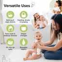 6-Pack Cotton Baby Washcloths for Newborn - Organic Cotton Muslin Soft Wash Cloths for Babies, Infant, Kids,Toddler Towels for Boy,Girl,Super Absorbent Face Cloths,Scratch-free Baby Rags (Sweet Charm)