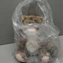 Heatable & Coolable Grey Cat Stuffed Animal, Cat Heating Pad Microwavable for Soothing & Relaxation, Lavender Scented Cat Plush Toy for Stress Relief, Stuffed Cat Toys for Kids