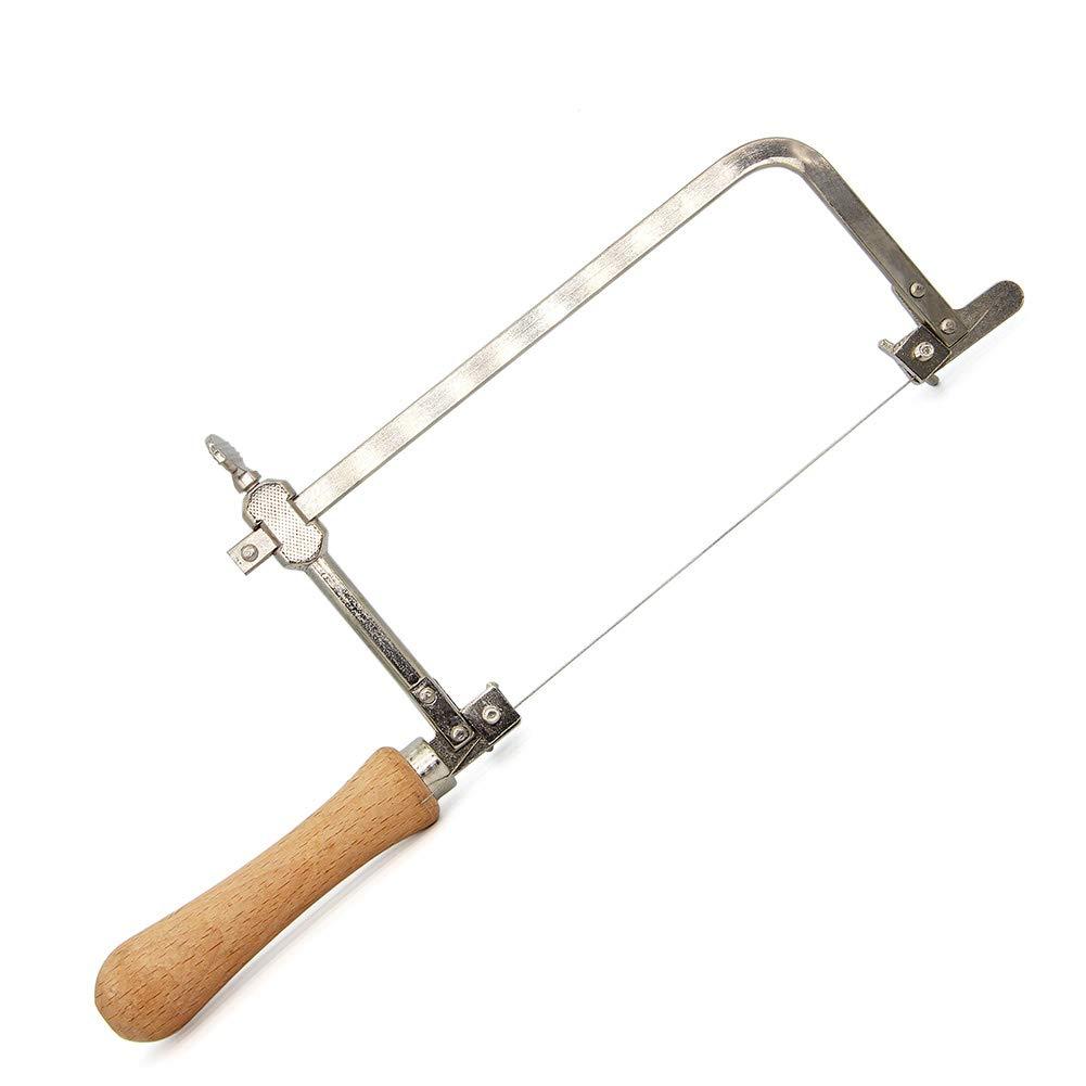 Coping Saw Steel Frame with Diameter 1mm Diamond Wire for Jade Stone Ceramic Glass Wood Metal Accurate Cutting