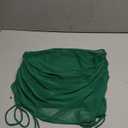 Swimsuit Coverup for Women Drawstring Ruched Sheer Swim Skirt Beach Mesh Bathing Suit Cover Ups Sexy Bikini Cover Up Size S