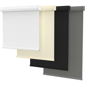 MYshade Cordless Roller Shades, Blackout Roller Blinds with Valance Cover, Room Darkening Window Shades for Home, Office, Bathroom, French Door, UV Blocking, Thermal Insulated, 20 inch Wide, White