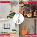 2 x TOP MAGNETS Magnetic Hooks, 2025 Cruise Cabins Ship Essentials 50Lbs Strong Heavy Duty Magnets 12Pcs Magnet Hook for Classroom Home Refrigerator Door Fridge Camping Hanging (Silver)