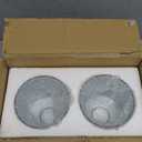 2 Pack Blue Seeded Glass Lamp Shades, Cylinder Light Fixture Replacement Globe or Cover with 1-5/8-Inch Fitter for Chandelier Wall Sconce Pendant Light G0129-Cylinder Bubble 2 Glass Blue