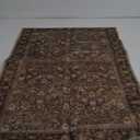 HUGEAR 2x3 Small Rug Machine Washable Area Rug Brown Entryway Rugs Entrance Door Mat Indoor Accent Rugs Floral Low Pile Carpet Distressed Throw Rug Kitchen Bedroom Office Non Slip