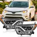 Headlights Assembly Pair for 2016 2017 2018 Toyota RAV4 US Built LH & RH